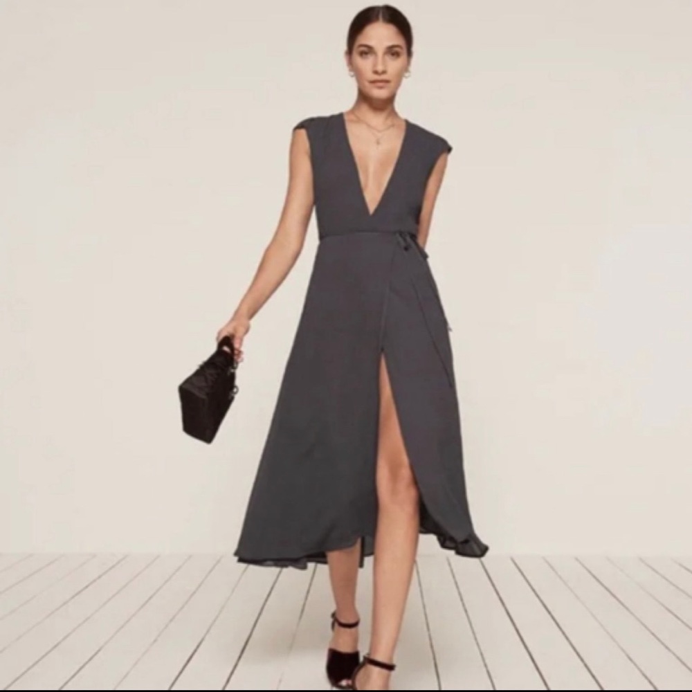NWT Reformation Mollie Dress in Indigo